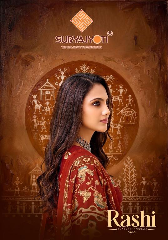 Suryajyoti rashi vol-8 designer kurtis wholesale market in delhi